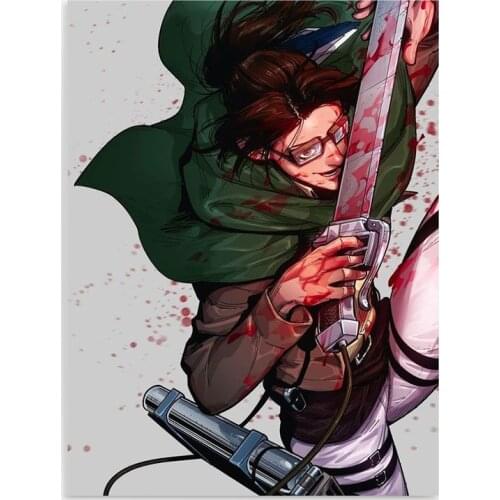 HD Printed Hanji Zoe Poster Wall Art Modular Attack on Titan Pictures Home Decor Bedroom Background Anime Canvas Painting Framed
