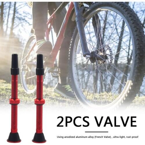 60mm Tubeless Tire Presta Valve Portable Dustproof Cycling Alloy Stem with Tool Biking Parts for MTB Road Bike