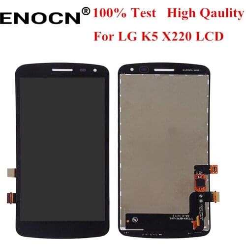 Original For LG K5 X220 X220DS X220MB LCD Display with Touch Screen Digitizer Assembly with frame free shipping