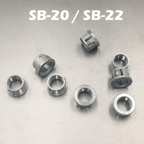 100pcs SB-20 SB-22 20mm 22mm Dia Panel Mount Hole Black Cable Hose Pipe Plastic Harness Protective Snap Bushing Grommet