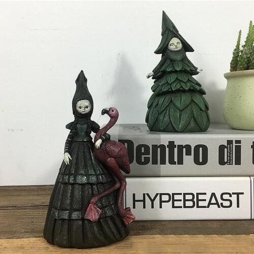 Nightmare Witch Decor Statue Resin Crafts Halloween Witch Garden Decoration Ornaments Home Decoration Figurines Sculpture