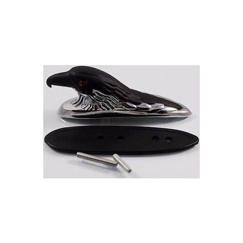 Universal Motorcycle Front Fender Car Bonnet Cruiser Chopper Street Bike Eagle Head Ornament Statue Sticker Motorbike