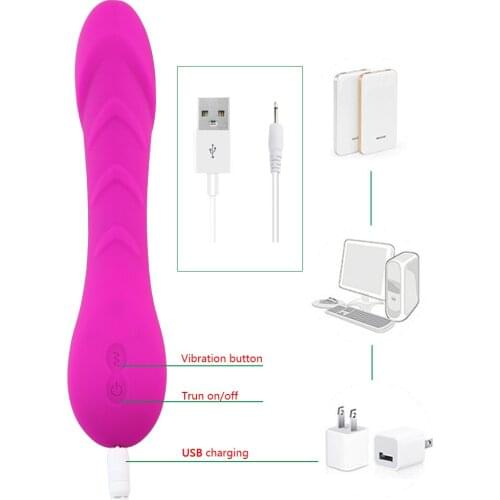 USB Rechargeable 12 Modes Dildo Penis Vibrator Clitoris Massager Sex Adult Toys for Women G Spot Stimulator Female Masturbator