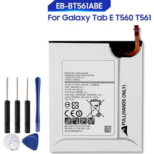 Original Replacement Samsung Battery For SAMSUNG Galaxy Tab E SM-T560 T560 T561 Genuine Tablet Battery EB-BT561ABE EB-BT561ABA