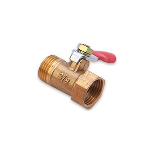 1/8" 1/4" 3/8" 1/2" Female To Male Brass Ball Valve With Red Handle For Water Oil Air Gas Fuel Line Shutoff Pipe Fittings
