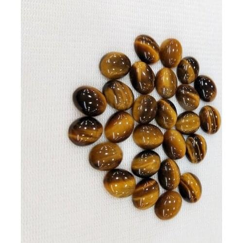 1PC Yellow Tiger Eye Cabochon Bead Natural Stones No Hole Fit DIY Handicraft Ghost Crystal Pendant Home Ornaments Decoration