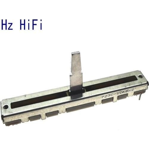 1PCS ALPS 10K audio amplifier amp volume 6CM B10KX2 300 500 600 700 800 Dual-unit Slide Potentiometer RS60112A600N DJM600