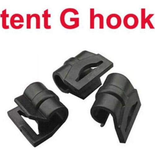 10pcs/lot Outdoor Camping Tent G Style Hook Curtain Rod Hunting Kit Tent Accessories