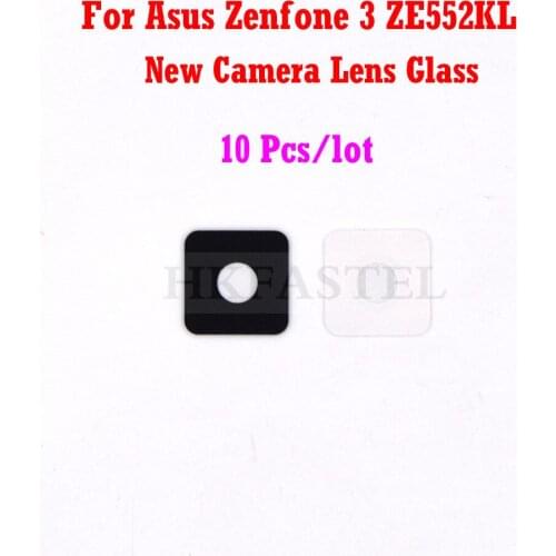 10 pieces New Original ZE552KL Glass Housing For Asus Zenfone 3 ZE552KL Back Battery Door Cover Camera Lens Glass