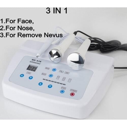 3 In 1 Ultrasonic Facial Massage Machine Skin Care Anti Aging Freckle Remove Skin Lifting Beauty Instrument