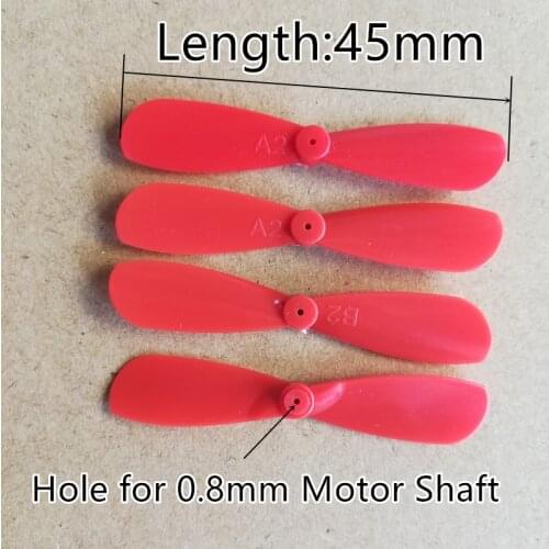 45mm 4.5cm 0.8mm 45*0.8mm 4.2cm Props Propeller Blades Rotors R/C Toys Drone Quadcopter Rc Spare Parts Accessories