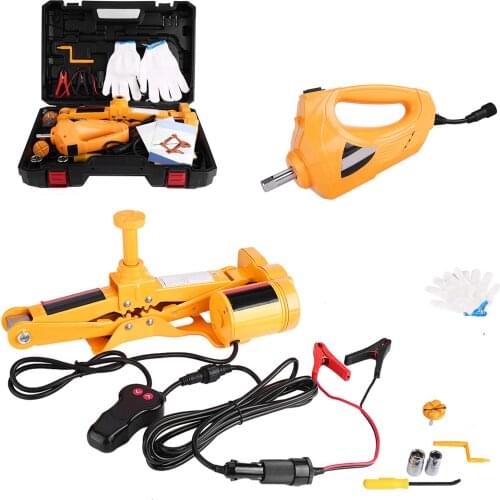 3Ton 12V DC Automotive Car Electric Jack Electric Lifting Jack Car SUV Emergency Equipment With ControllerImpact Wrench