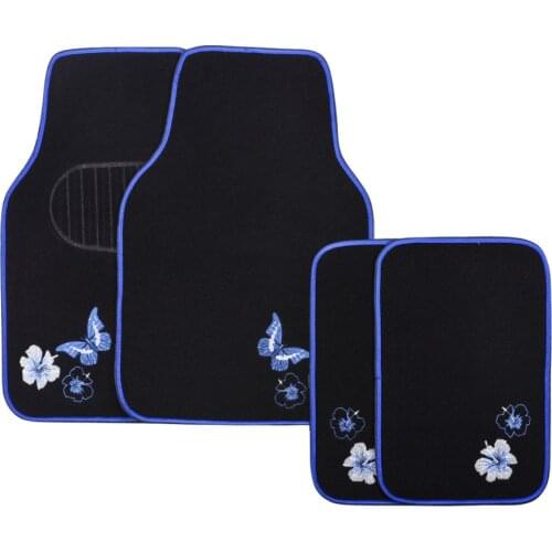 Car-pass New Arrival Beautiful Pink Purple Blue Color Universal Car Carpet Car Floor Mat for Lada BMW Hyundai Ford Nissan Mazda