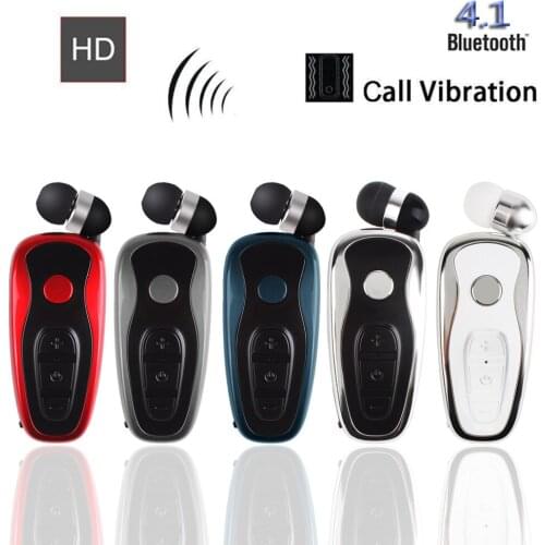 Q7 Wireless 4.1 Earphone Vibrating Alert Wear Clip Earphone Support Muti-Point Connection Rechargeable Earphone