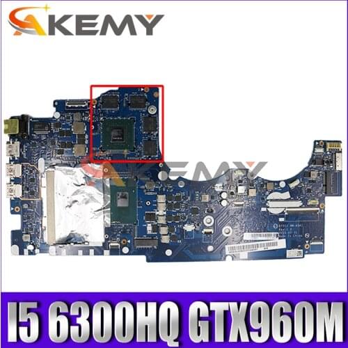 BY511 NM-A541 motherboard for Lenovo Y700-17 Y700-17ISK notebook motherboard CPU i5 6300HQ GTX960M DDR4 100% test work