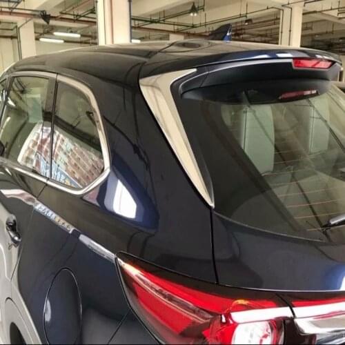 For Mazda CX9 CX-9 2016 2017 2018 2019 ABS Chrome Rear Window Side Triangle Cover Trim Decoration Styling Exterior Accessories