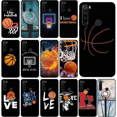 FHNBLJ basket I love Basketball Phone Case for Xiaomi Redmi 5 5Plus 6 6A 4X 7 8 Note 5 5A 7 8 8Pro