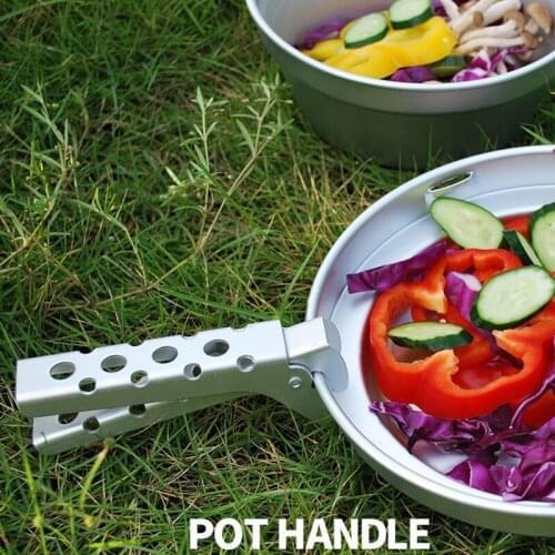 Camping Pot Pan Gripper Handle Holder Anti-Scald Bowl Gripper Outdoor Picnic Cookware Tableware Holder Camping Hiking Equipment