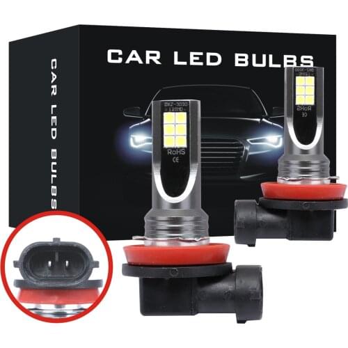 2Pcs H8 H11 H4 HB4 9006 HB3 9005 Fog Lights Bulb 3030 12000LM 6000K White Car Driving Running Lamp Auto Light 12V 24V