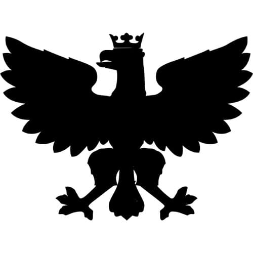 MIGNATIS - Winged Eagle Kings with Crown Sticker Mural Art Decal For Car Window Loptop Decoration Vinyl Stickers Waterproof Flood