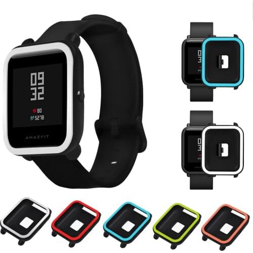 Soft TPU Protection Frame PC Silicone Full Case Cover For Xiaomi Huami Amazfit Bip BIT Pace Lite Youth Smart Watch Protect Shell