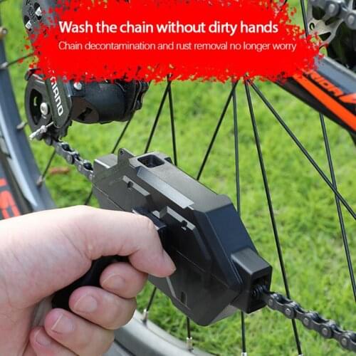 Bicycle Chain Cleaner Protection Washer Set Chain Box MTB Bike Accessories Maintenance Tool Cleaning Portable Dustproof Tools