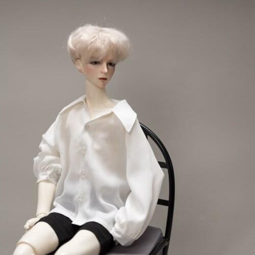 BJD doll clothes suitable for 1-3 1-4 uncle size tops white daily shirts doll accessories