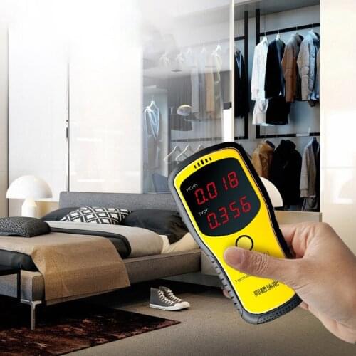 Portable Formaldehyde Sensor Professional Digital Air Quality Monitor Gas Analyzer Laser Tester Meter LCD HCHO TVOC Detector