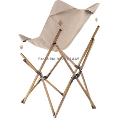 Portable Outdoor Folding Chair Leisure Recliner Camping Beach Chair Lightweight Director Chair