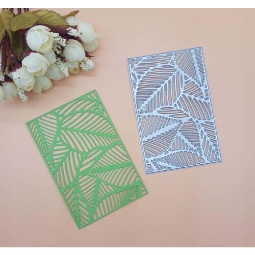 Tropical Monstera Leaves Summer Hawaii Background Metal Cutting Dies cutter Stencil DIY Scrapbook Paper Photo Craft Template