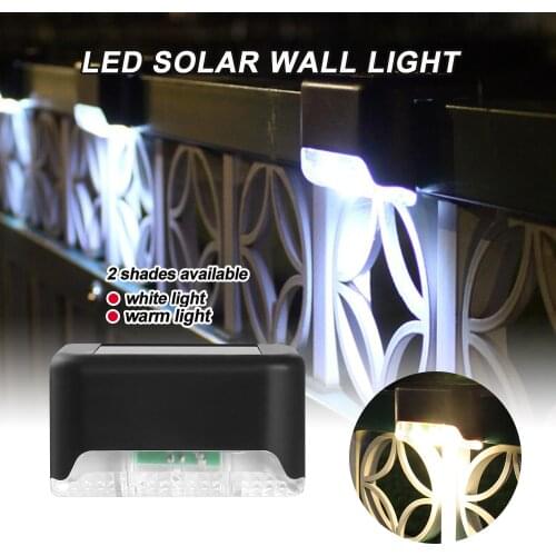 LED Solar Lights Path Stair Outdoor Light Step Lamp Garden Yard Fence Wall Landscape Lamp Solar Light Outdoor Nightlight