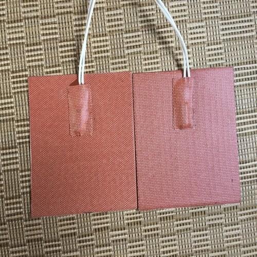 100X100mm 100W 12V, w/ 80 Deg C thermostat, Universal Flexible Silicone Heater Pad/Element Engine Oil Pan Heater Industrial