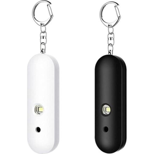 2 Pcs Safety Sound Personal Alarm 130DB Personal Safety Alarm Keychain With LED Light Emergency Alarm For Ladies,Kid,Etc
