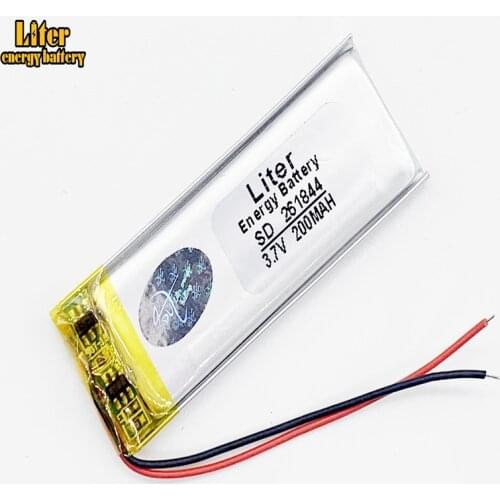 3.7V lithium polymer battery 261844 200MAH MP3 MP4 MP5 Bluetooth DIY gift / toy stylus