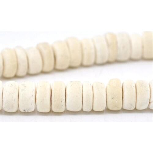 DoreenBeads 4 Strands Nature Color Wooden Beads Coconut Shell Beads Handmade Beads for DIY Jewelry Making 8mm,Approx 400PCs