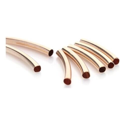 35pcs/lot 4*35mm tube Metal Alloy Spacer Beads Hole Beads Flat Beads Buddha Beads For DIY bracelet Jewelry Making dh5d