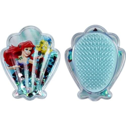 Kids Comb Plastic Material Antistatic Fabric For Hair Portable Comb Hair Accessories Rainbow Mermaid For Girls Hair Products