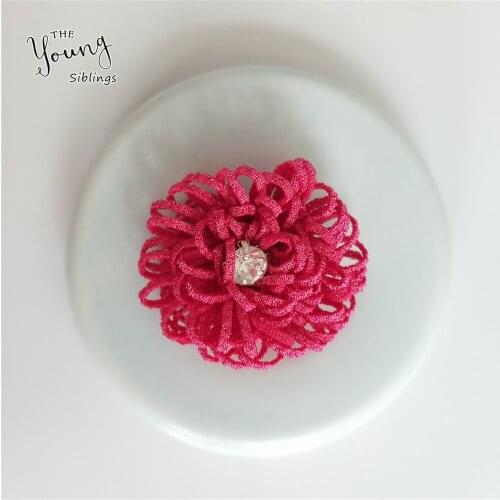 Exquisite Fake Flower Heads for Wedding Home decoration Rhinestone Artificial Flower DIY Wreath Marriage Shoes Hats Accessory