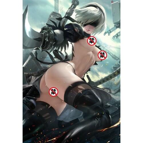 Print silk or canvas NieR: Automata sexy art poster 16x24 24x36 inch custom living room bedroom hanging picture