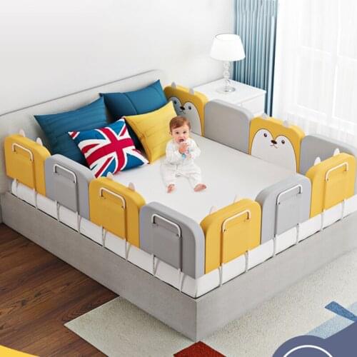 Carton Crib Bumper Protector Baby Bed Fence Barrier-Guard Bed Rail Playpen New Design Adjustable Cushion Pads Safety Rails
