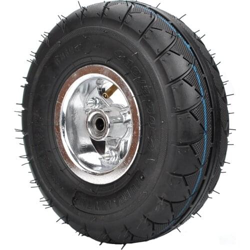 Wheel complete tire 4.10-3.50-4 Inner hub Tubes + Tires for Snow Blower Mowers Hand Truck Go Cart Kid ATV Scooter