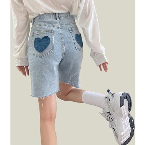 Summer Boyfriend Style Denim Shorts Women Streetwear High Waist Jeans Shorts Plus size Woman Shorts Sexy shorts femme