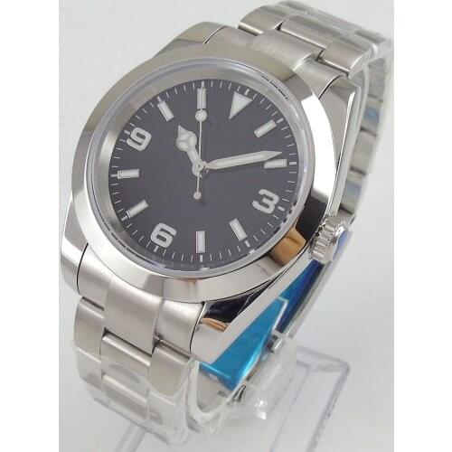 40mm Sterile Dial Sapphire Glass Polished Bezel MIYOTA 8215 Luminous Automatic Movement Mens Watch