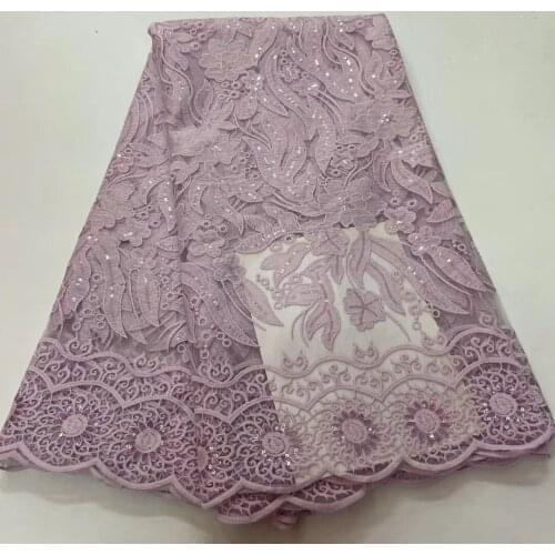 Latest Nigerian lace fabric 2021 high quality lace African lace fabric wedding French tulle lace fabric material sewing R3981