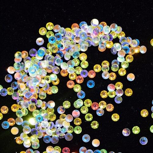 Mixed Colorful Nail Crystal Rhinestone 3mm 4mm 5mm Flat-back Nail Jewelry Rhinestone SS12;SS16;SS20 AB Color 3D Nails Rhinestone