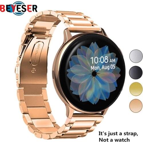 Stainless Steel Strap For Galaxy Watch Active2 40mm Bands Active 2 44mm Band 20mm for Samsung Galaxy Watch Active 2 watchband