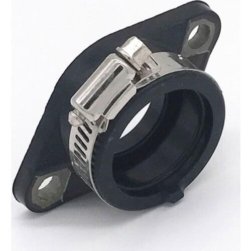 Rubber Intake Manifold Carburetor Black Boot Joint Holder Adapter for GN125/GS125