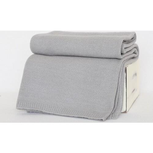 Grey Bean Bag Cover Posing Fabric Photography Backdrops Chunky Soft Posing Blanket Baby Photo Props Knit Jersey Background