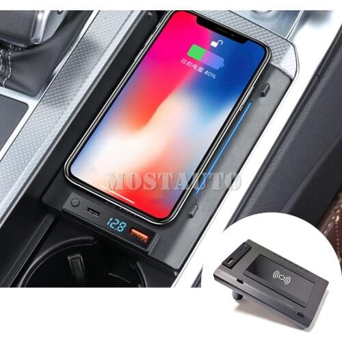 The Phone With QI Wireless Charging For Audi A6 A7 S6 S7 Car Wireless Charger Phone Charger Center Console 2019-2021