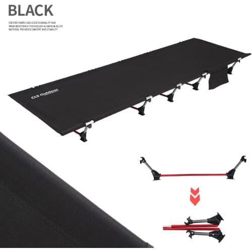 Outdoor Ultralight Folding Sleeping Bed Camping Cot Portable Compact Travel Base Camp Hiking Mountaineering Cot Bed
